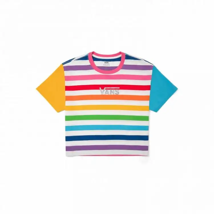 Vans TEE SS T Shirt Unisex White Yellow/Blue