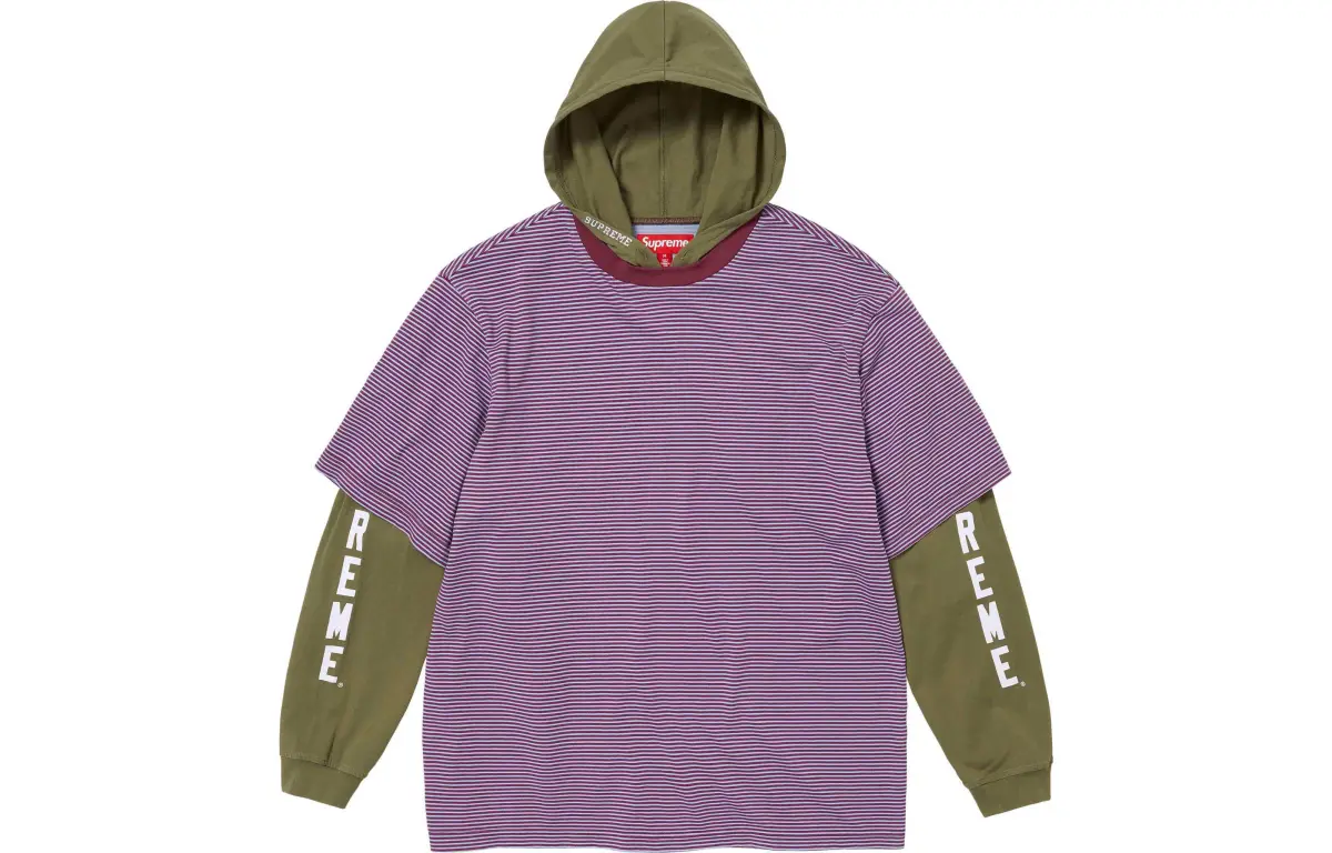 Supreme Layered Hooded L/S Top SS24