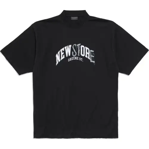 Balenciaga Greene Street T Shirt Regular Fit Men's Black