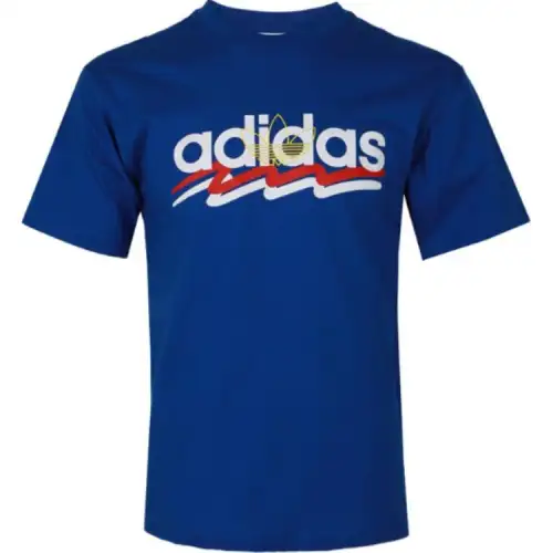 Adidas Originals BRUSH STROKE T Shirt Men's Blue