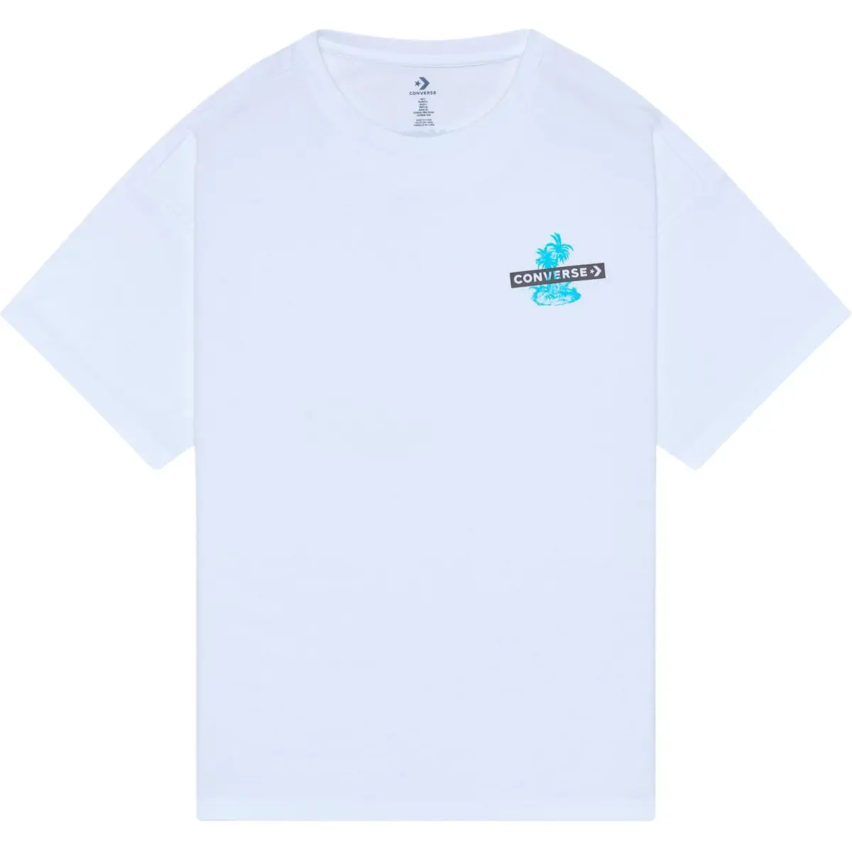 Converse FESTIVAL PALM TREE T Shirt Unisex White