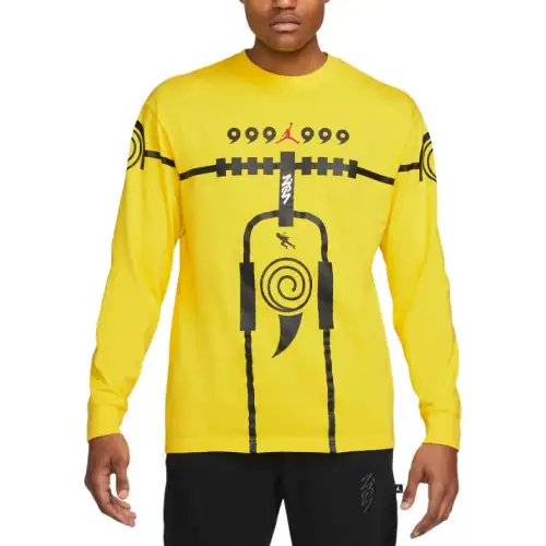 Jordan Apparel T Shirts Men's Lemon Crew Neck