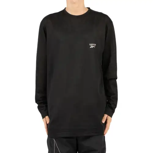 Reebok x Kanghyuk FW24 STITCHED LOGO LS T Shirt Men's Dark Gray