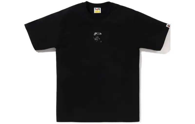 A BATHING APE Liquid Camo Small Ape Face Tee