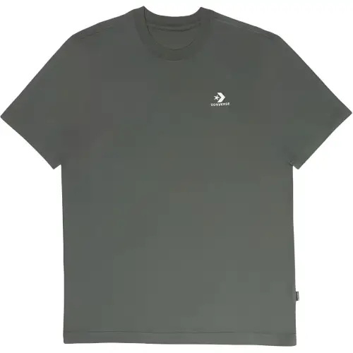 Converse T Shirts Unisex Green Crew Neck Moderate Straight Fit