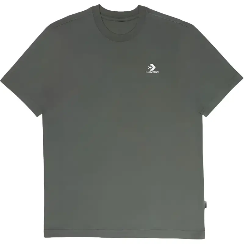 Converse T Shirts Unisex Green Crew Neck Moderate Straight Fit