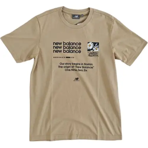 New Balance Sports Life Collection T Shirt Unisex Khaki