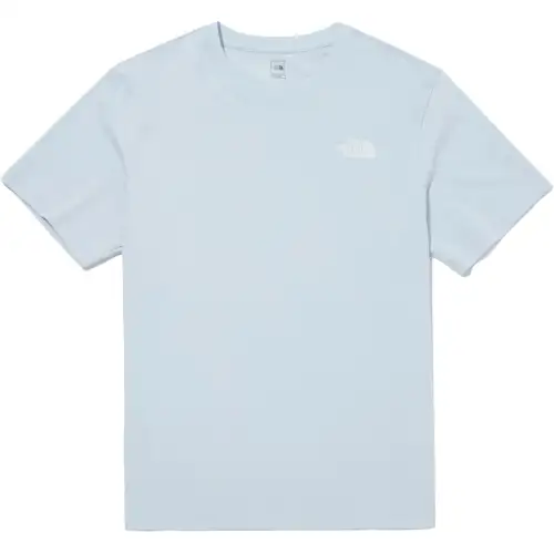 THE NORTH FACE Basic COTTON T Shirt Unisex Light Blue