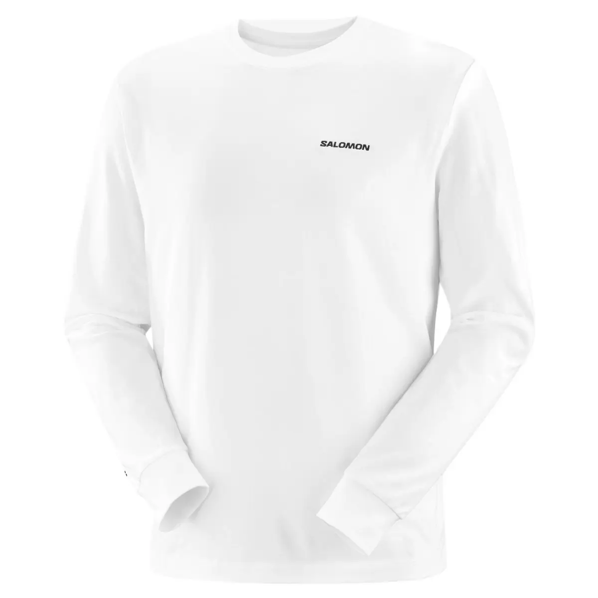 SALOMON T-Shirts Men's White Crew Neck Moderate Straight Fit