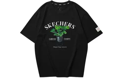 Skechers Elegant Diamond Collection T Shirt Unisex Carbon Black