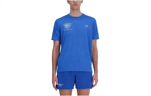 New Balance United Airlines Nyc Half Athletics T Shirt T Shirt Men's Blue