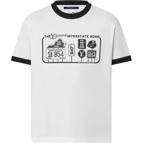 LOUIS VUITTON Embellished Cotton T Shirt
