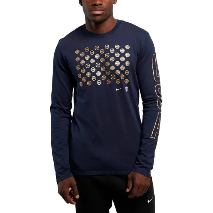 Nike T-Shirts Unisex Black Crew Neck Moderate