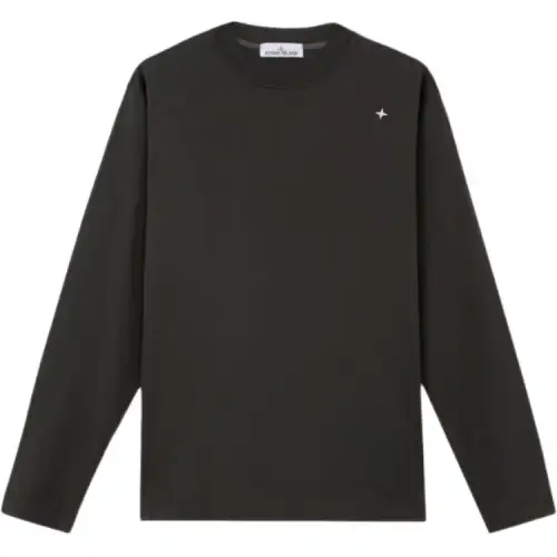 STONE ISLAND FW24 T Shirts Men's Lead Gray Crew Neck Moderate Straight Fit