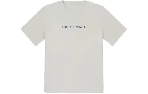 Converse Summer Fun Collection T Shirts Men's Ecru Crew Neck Moderate Heavyweight