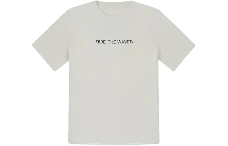 Converse Summer Fun Collection T-Shirts Men's Ecru Crew Neck Moderate Heavyweight