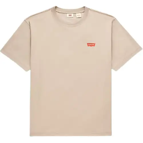 Levis T Shirts Men's Apricot Crew Neck Moderate Straight Fit