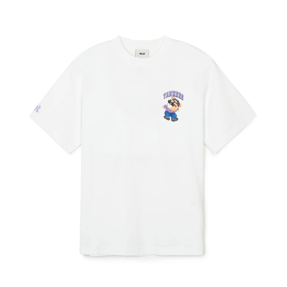 MLB T-Shirts Unisex White Crew Neck Moderate