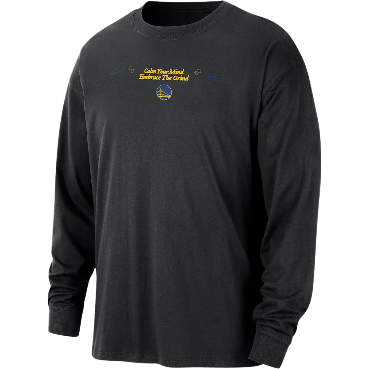 Nike Golden State Warriors Courtside Men's Nike Nba Max90 Long Sleeve T Shirt
