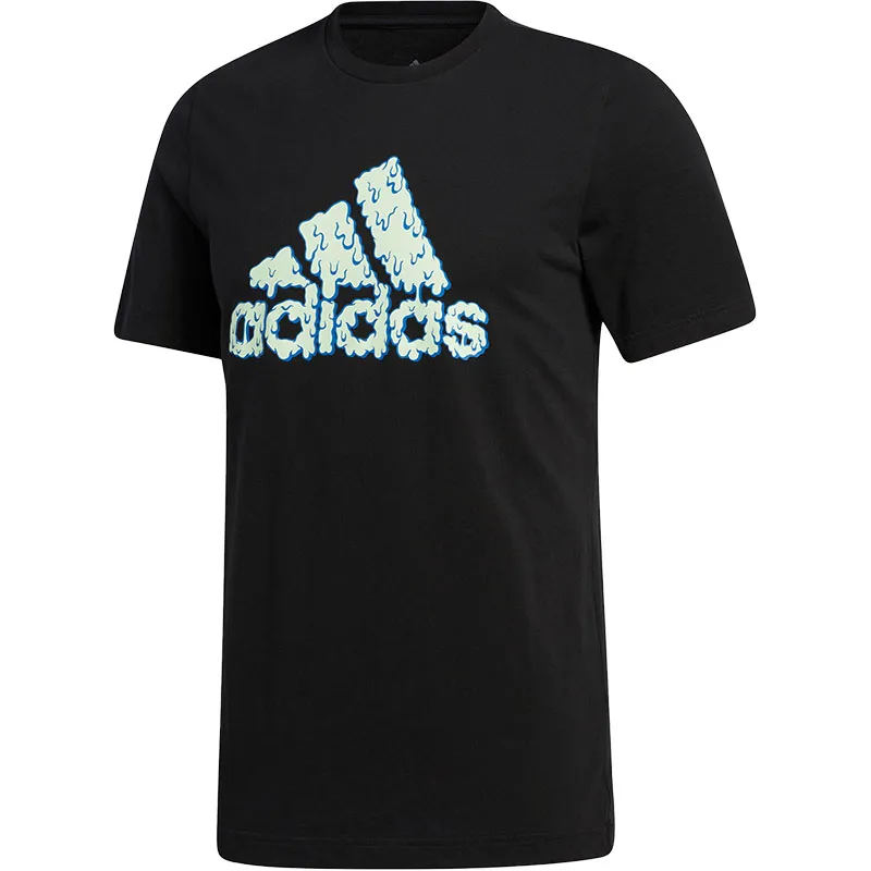 Adidas T-Shirts Men's Black Crew Neck Moderate