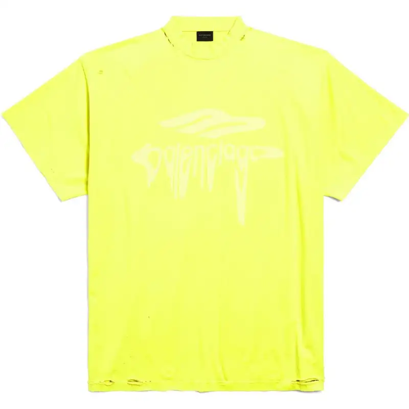 Balenciaga 3b Liquefied Oversized T Shirt