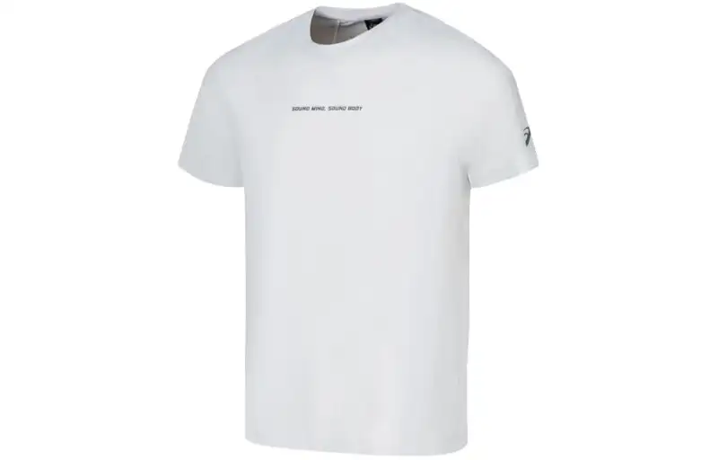 ASICS T Shirts Men's Gray Crew Neck Moderate Other