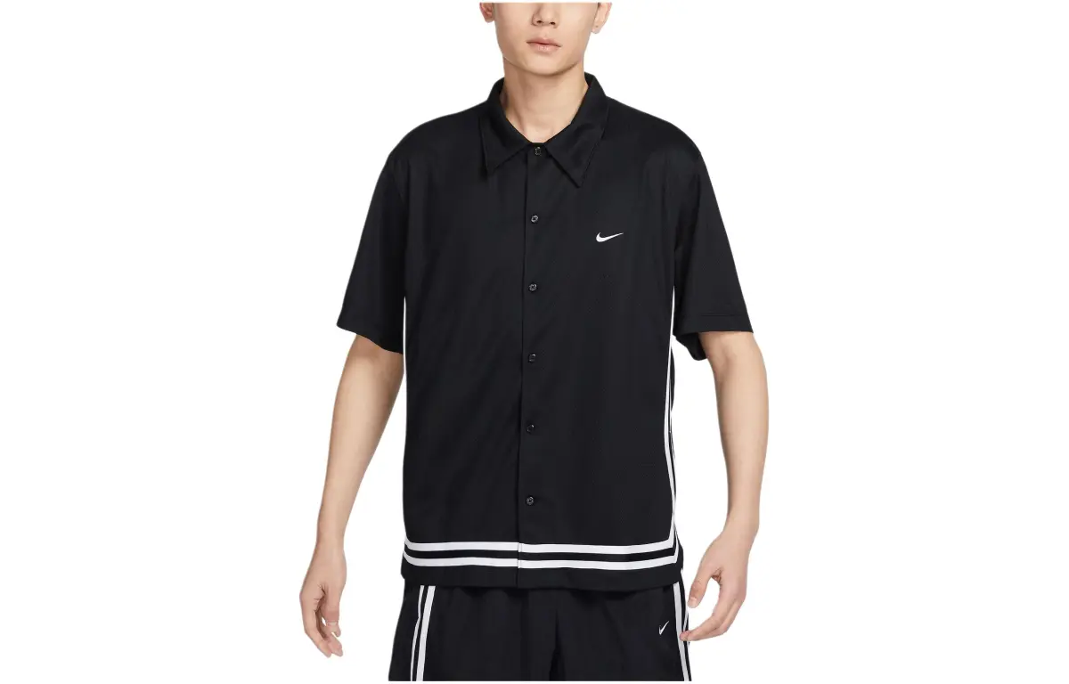 Nike T-Shirts Men's Black/White Moderate