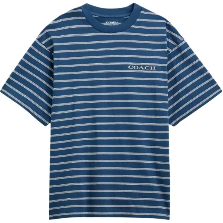 COACH T-Shirts Men's Blue Crew Neck