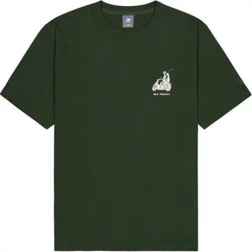 New Balance T Shirt Unisex Dark Khaki Green