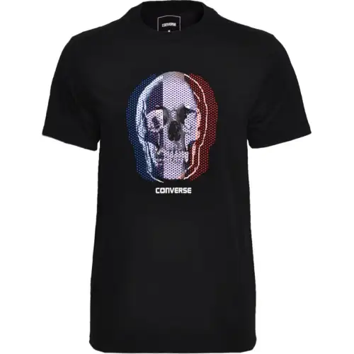 Converse T Shirts Men's Black Crew Neck Moderate