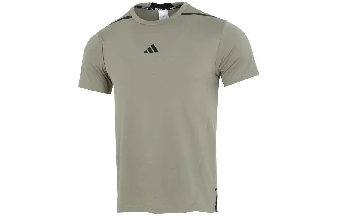 Adidas SS24 T Shirt Men's Pebble Silver Gray