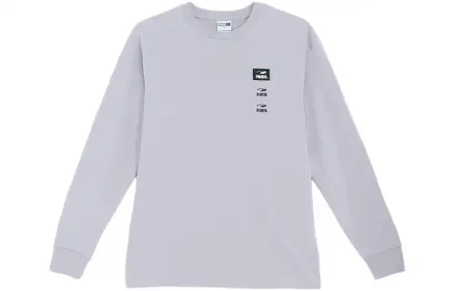 PUMA T Shirts Men's Gray Crew Neck Moderate Other