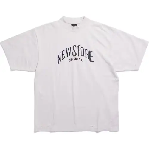 Balenciaga Greene Street T Shirt Regular Fit Men's Gray White