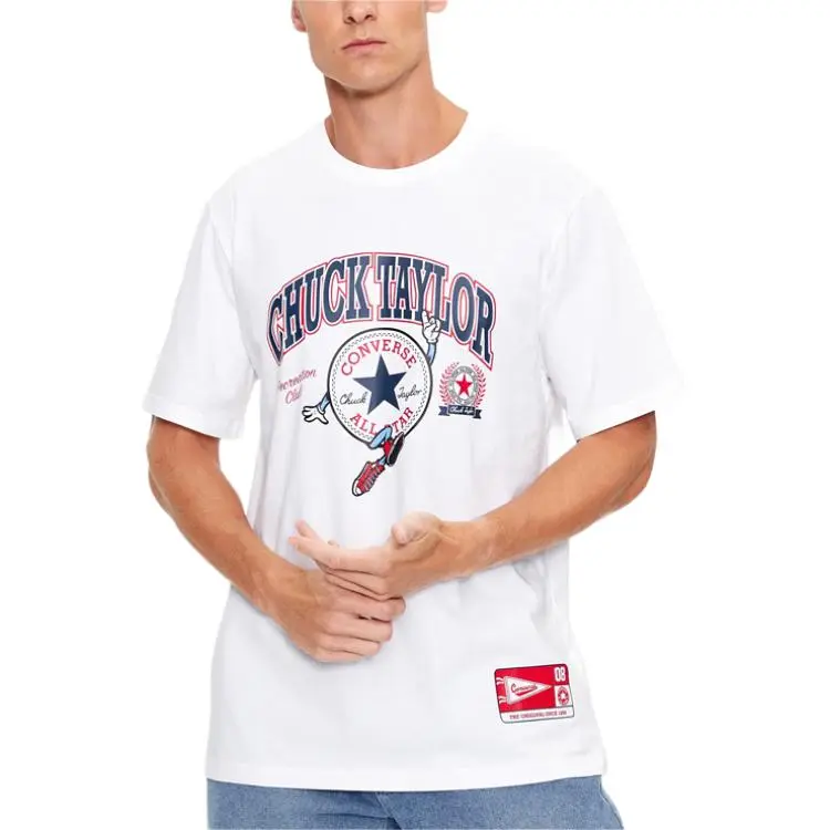 Converse All StarChucks Retro Collegiate Graphic T Shirt Men's White