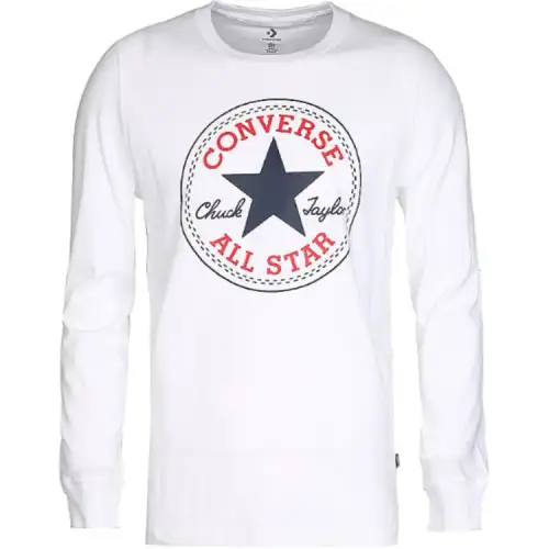 Converse T Shirts Men's White Crew Neck Moderate