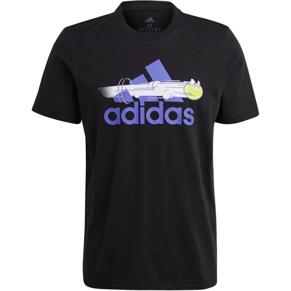 Adidas T-Shirts Men's Black Crew Neck Moderate