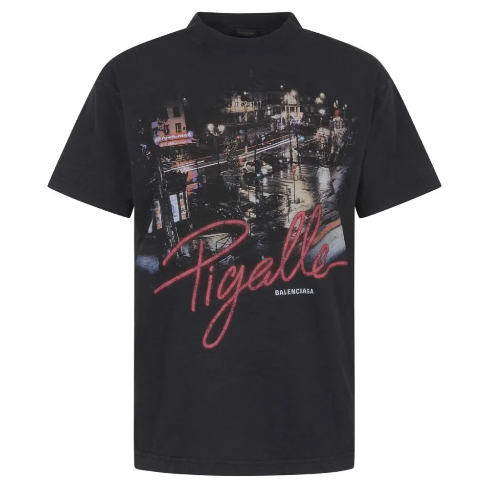 Balenciaga Graphic Printed T Shirt