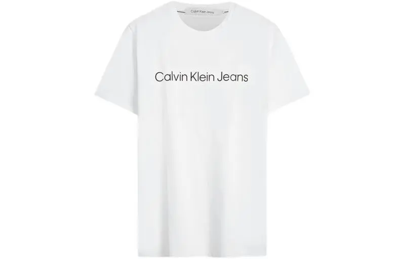 CALVIN KLEIN T Shirt Unisex Moon White