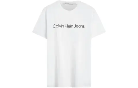 CALVIN KLEIN T-Shirt Men's Moon White