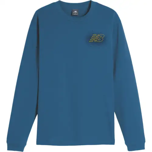 New Balance Spray Paint T Shirt Men's Blue Agate
