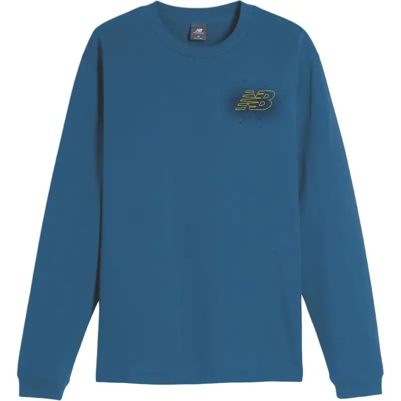 New Balance Spray Paint T Shirt Men's Blue Agate