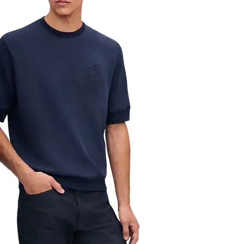 HERMES T Shirt Men's Marine Blue