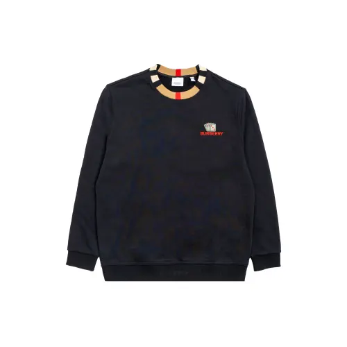Burberry T Shirts Unisex Black Crew Neck Moderate