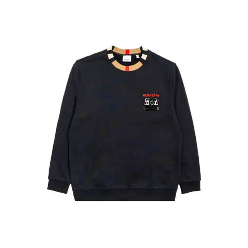Burberry T Shirts Unisex Black Crew Neck Moderate