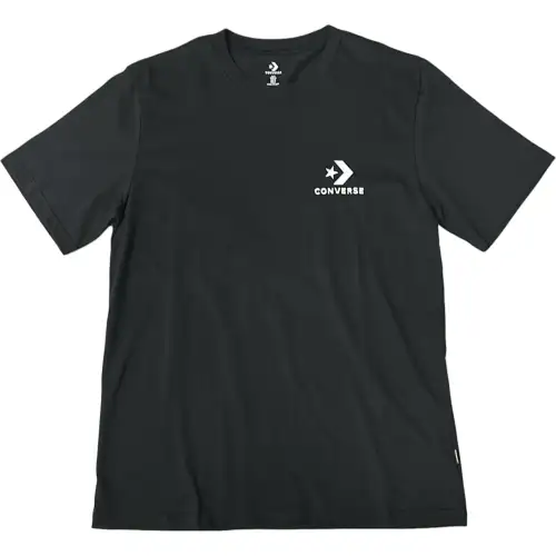 Converse T Shirts Men's Black Crew Neck Moderate Straight Fit