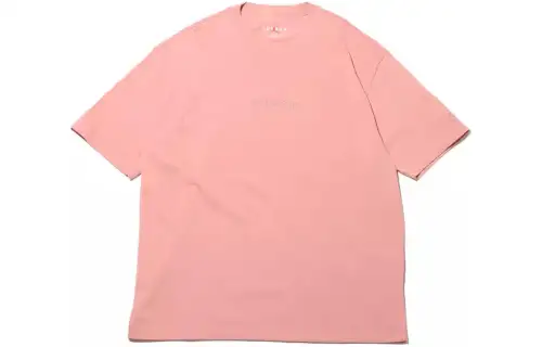 Jordan T Shirts Men's Pink Crew Neck Moderate Straight Fit