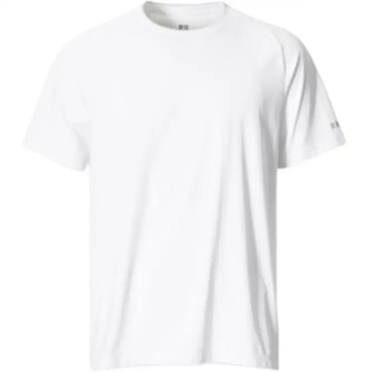 UNIQLO Swedish Athlete Joint Series T Shirts Men's White Crew Neck Moderate Straight Fit