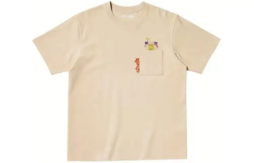UNIQLO x SAIERDACHUANSHUO,LIANMINGKUAN T Shirt Unisex Beige
