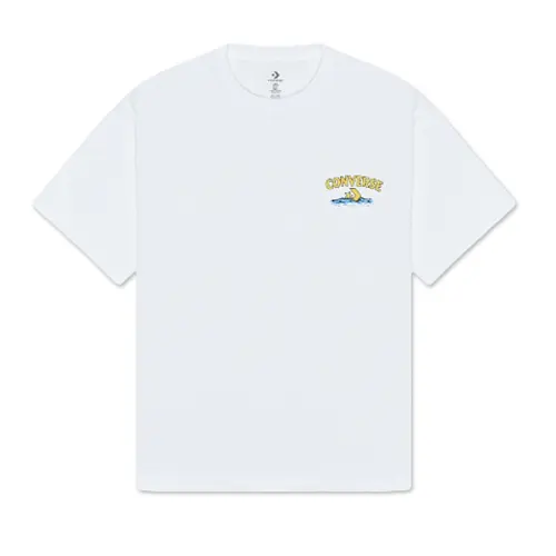 Converse HIGH SUMMER RIVER TOURS T Shirt Men's White