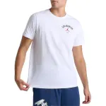 Jordan T Shirts Men's White Crew Neck Moderate Straight Fit